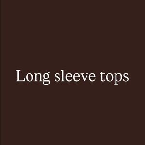 Long sleeve tops